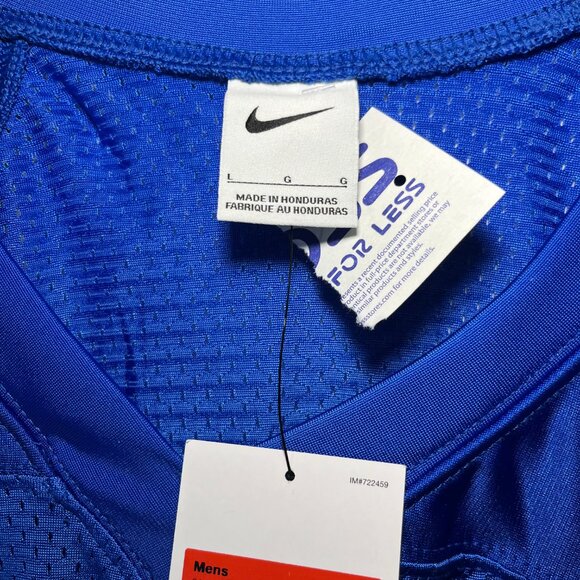Nike Mens L Vapor Varsity Tackle Football Royal Blue Practice Jersey 908727-493 - Picture 3 of 5